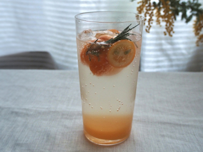 金柑とローズマリーのスカッシュ