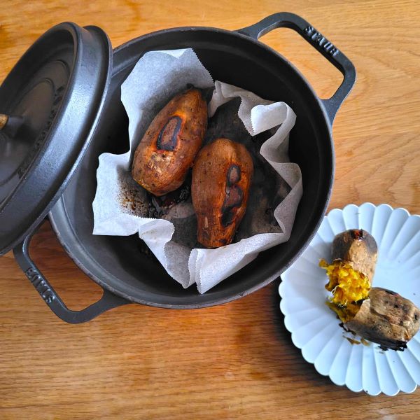 ストウブがあれば焼きいも上手