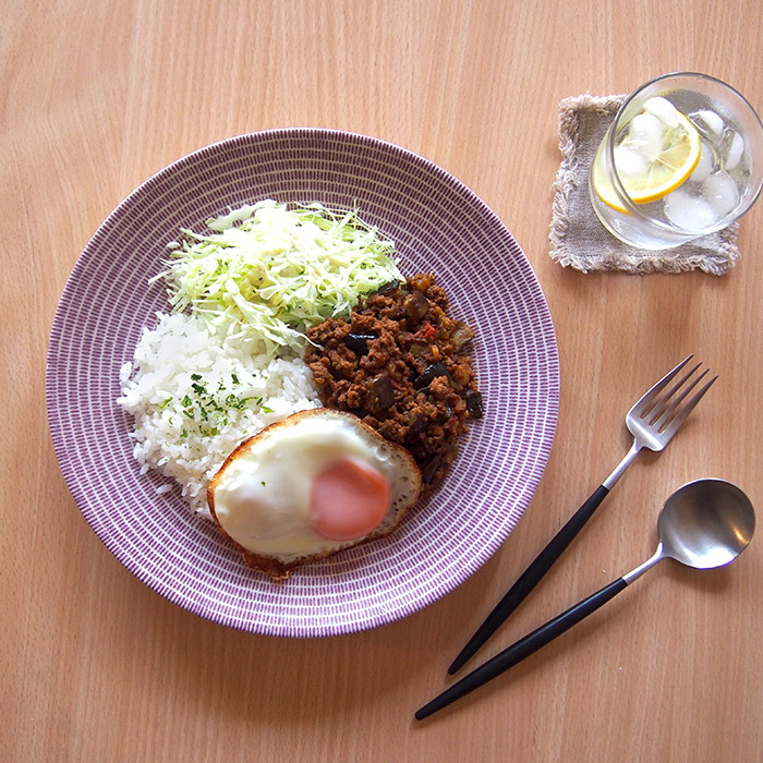 アラビア　24h　アベック　プレート　26cm　パープル　/　ARABIA　24h　Avec