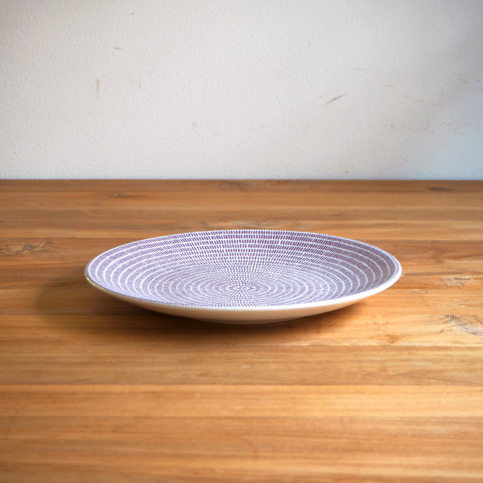 アラビア　24h　アベック　プレート　20cm　パープル　/　ARABIA　24h　Avec