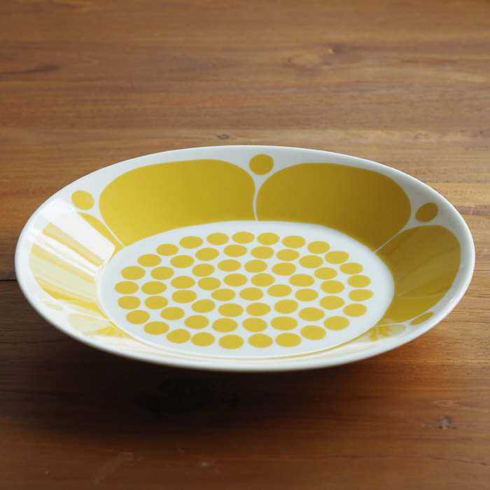 アラビア　スンヌンタイ　オーバルプレート　22×25cm　/　ARABIA　Sunnuntai