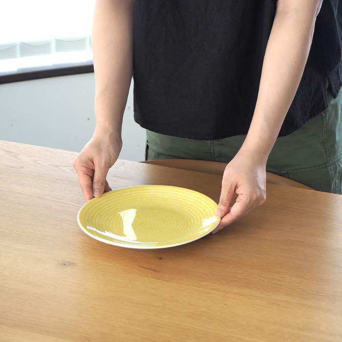 アラビア　24h　アベック　プレート　20cm　イエロー　/　ARABIA　24h　Avec　※