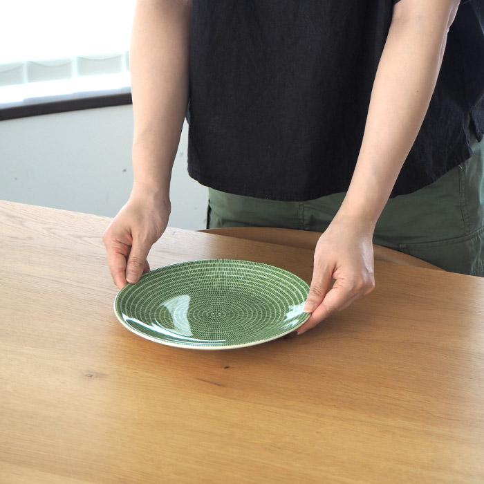 アラビア　24h　アベック　プレート　20cm　グラスグリーン　/　ARABIA　24h　Avec　※