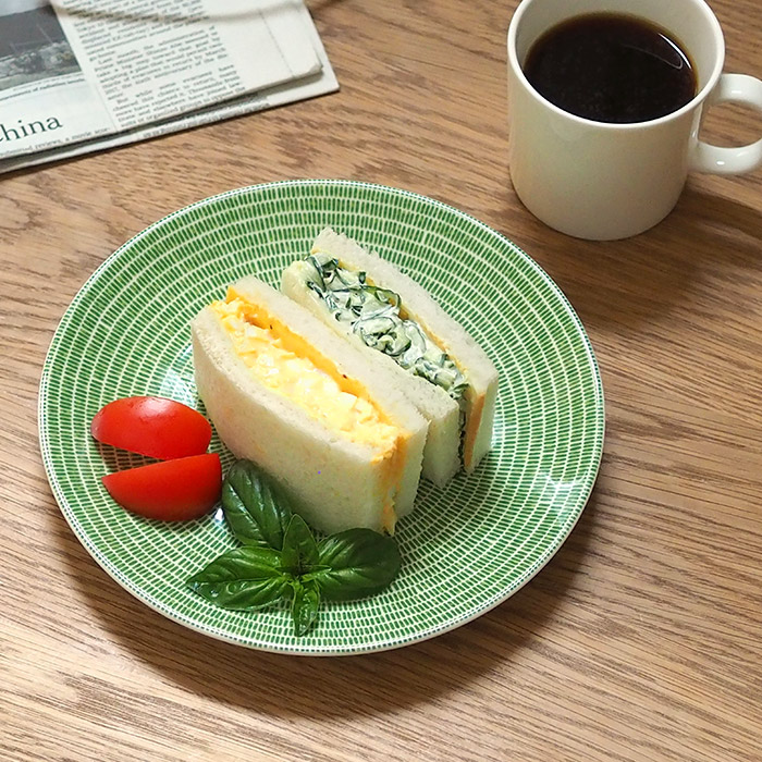 アラビア　24h　アベック　プレート　20cm　グラスグリーン　/　ARABIA　24h　Avec　※