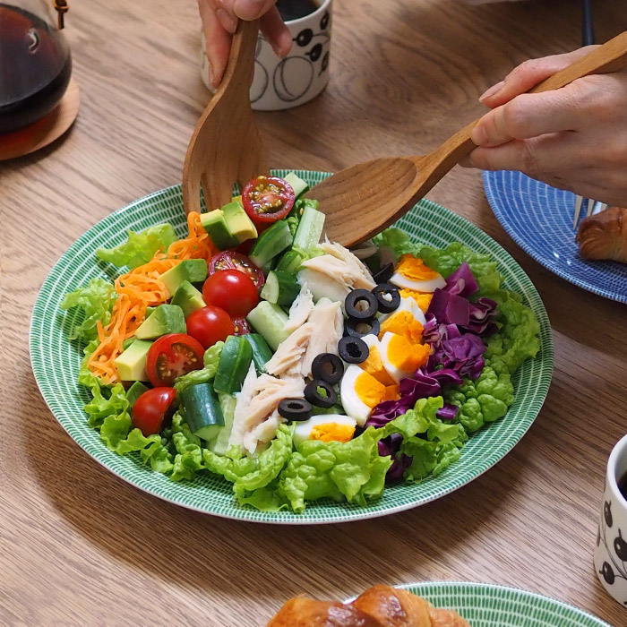 アラビア　24h　アベック　プレート　26cm　グラスグリーン　/　ARABIA　24h　Avec　※