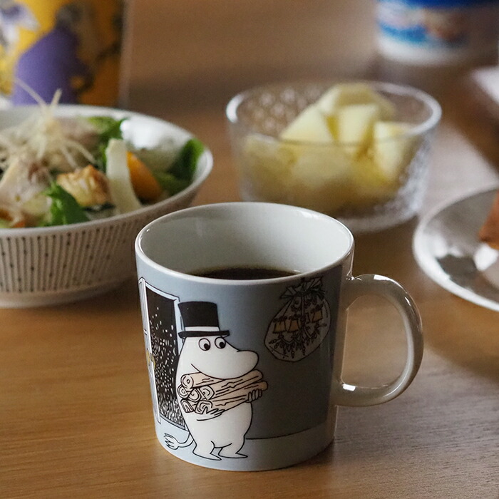 アラビア ムーミン マグ パパ グレー / ARABIA Moomin