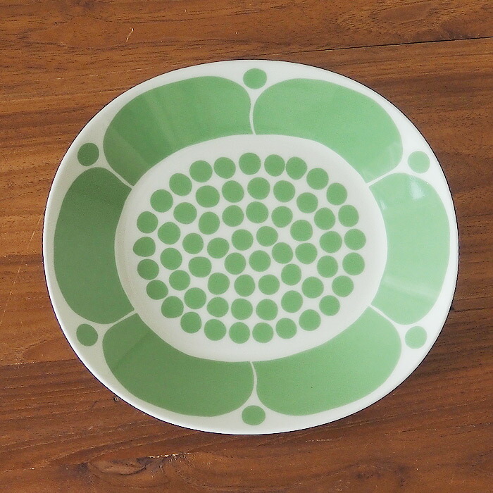 アラビア スンヌンタイ オーバルプレート 22×25cm ライトグリーン / ARABIA Sunnuntai