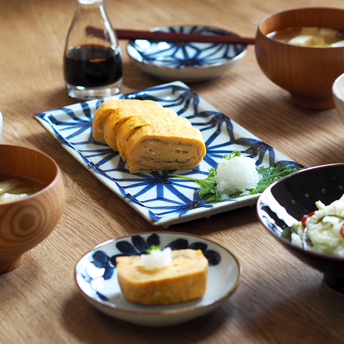 BARBAR　いろは　長角皿　麻の葉文