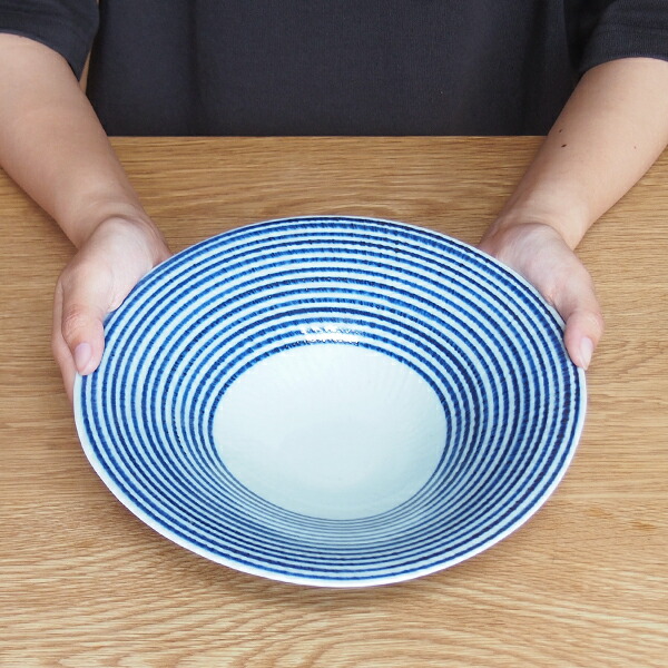 BARBAR　藍駒　三つ足大鉢