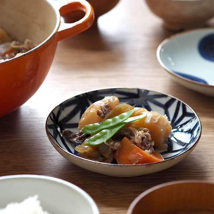 BARBAR いろは 中皿 麻の葉文