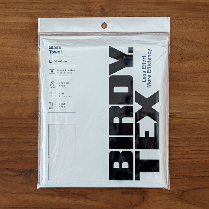 バーディ　グラスタオル　Lサイズ　クールグレー　/　BIRDY.TEX　