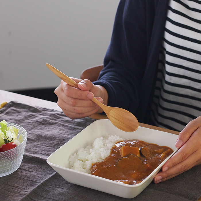 クラフト工房・木奏 木のカトラリー カレースプーン 小