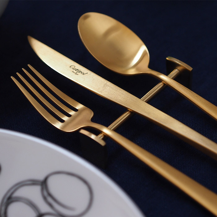 ダン　カトラリーレスト　ゴールド　/　DAN