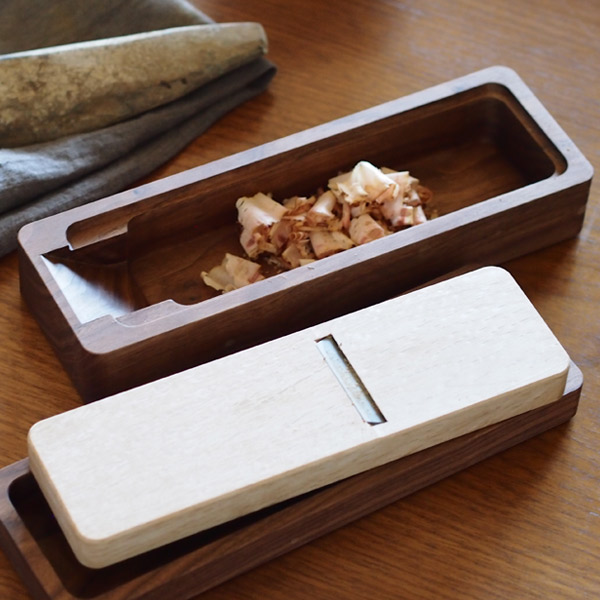 台屋 鰹節削り器 別注青紙×ウォルナット