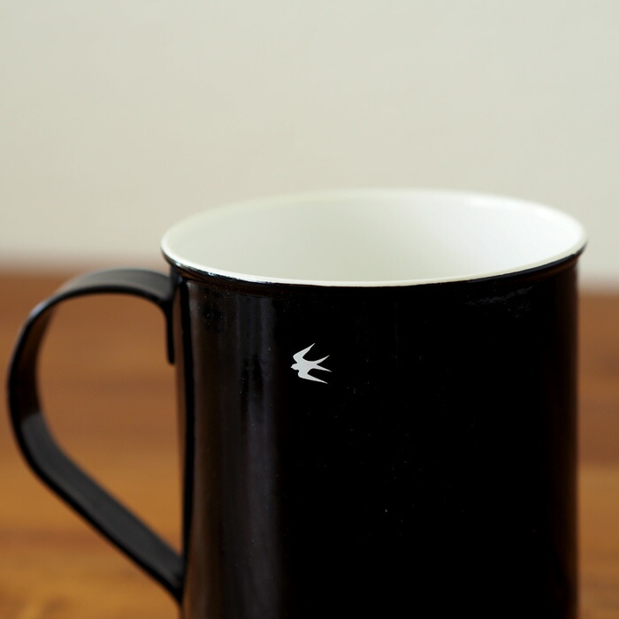 ツバメ　ホーローマグ　L　ブラック　/　GLOCAL STANDARD PRODUCTS