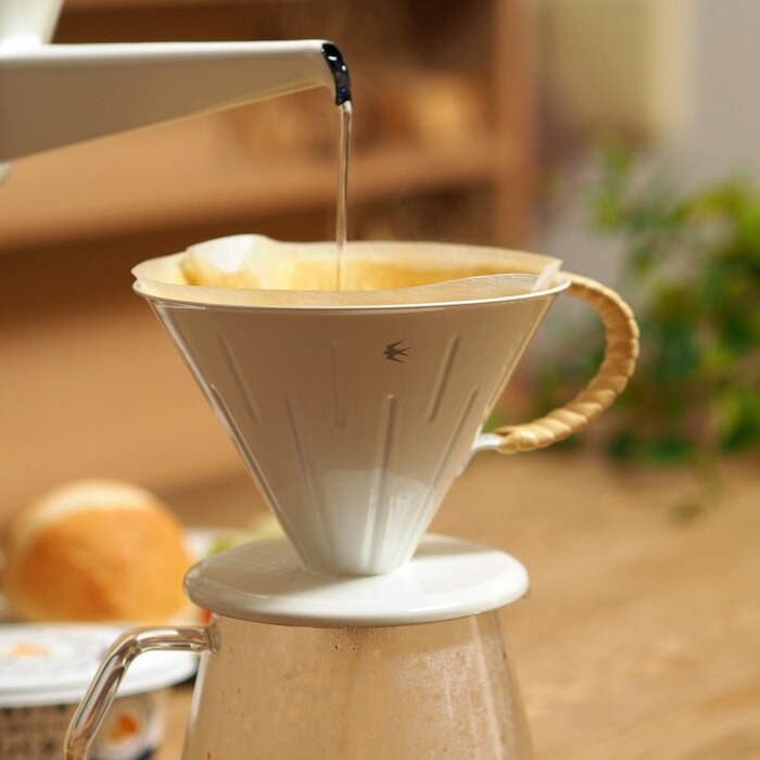 ツバメ ラタン ドリッパー(3~4杯用)ホワイト / GLOCAL STANDARD PRODUCTS