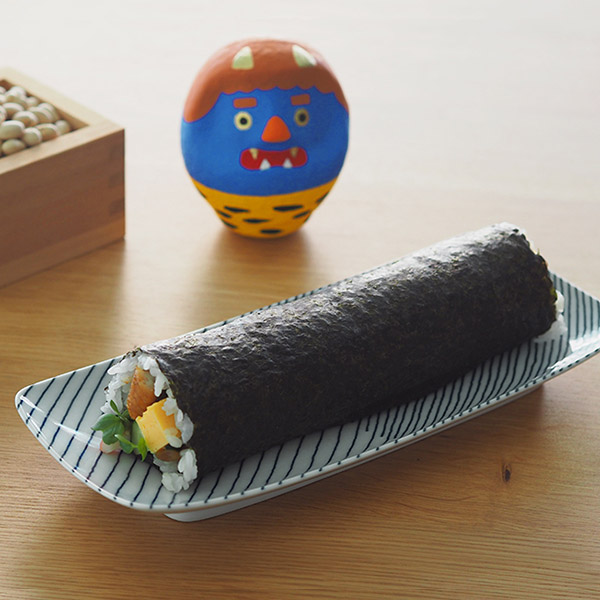 白山陶器　重ね縞　長焼皿　/　HAKUSAN