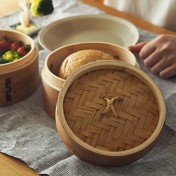 かごや 杉 中華せいろ 15cm 蓋