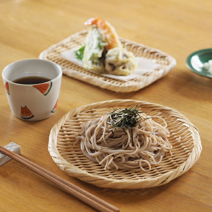かごや 特選 丸盆ざる 21cm