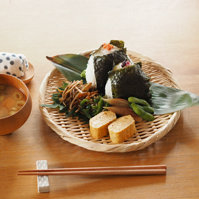 かごや 特選 丸盆ざる 24cm