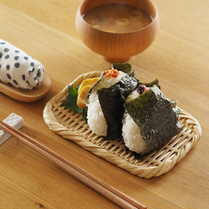 かごや　特選　角盆ざる　12×18cm