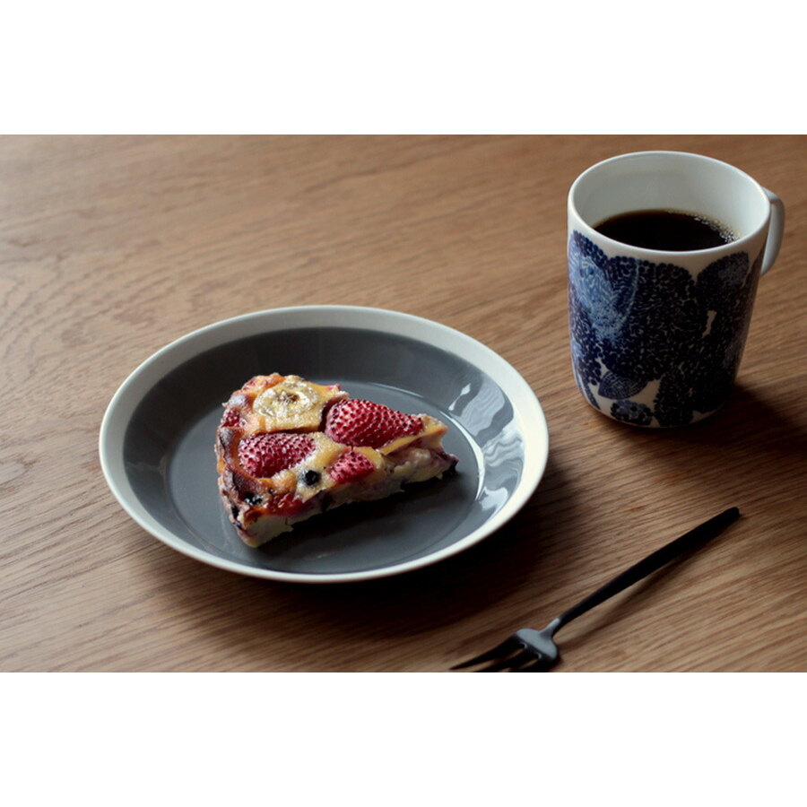 yumiko iihoshi porcelain × 木村硝子店 dishes 180 plate fog gray / ディシィーズ フォググレー
