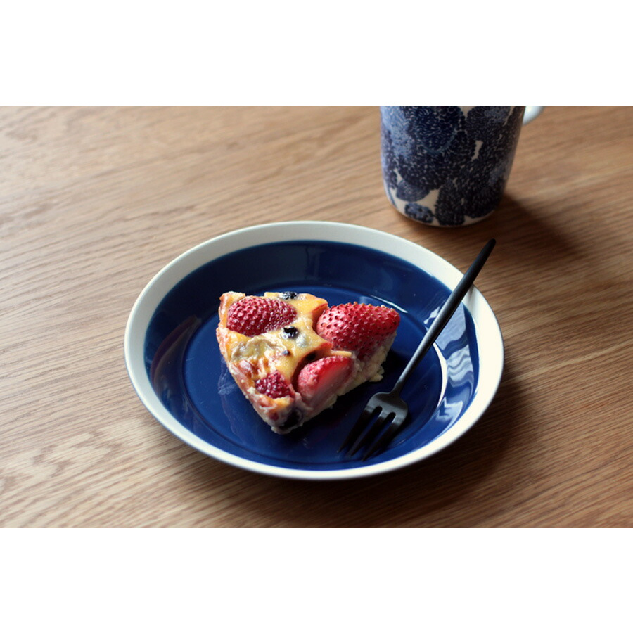 yumiko iihoshi porcelain × 木村硝子店 dishes 180 plate ink blue / ディシィーズ インクブルー