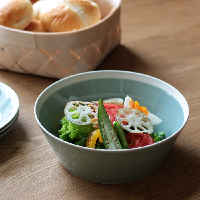 yumiko iihoshi porcelain × 木村硝子店 dishes bowl L pistachio green / ディシィーズ ピスタチオグリーン