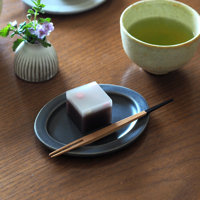 公長齋小菅　白鷺フォークセット　ブラック