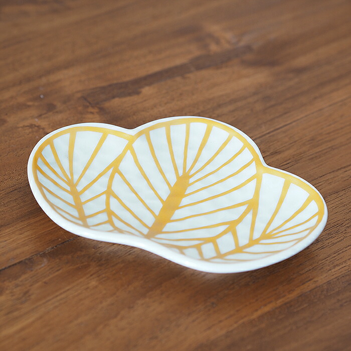 幸楽窯　錦　金　松葉形　銘々皿【25WS】