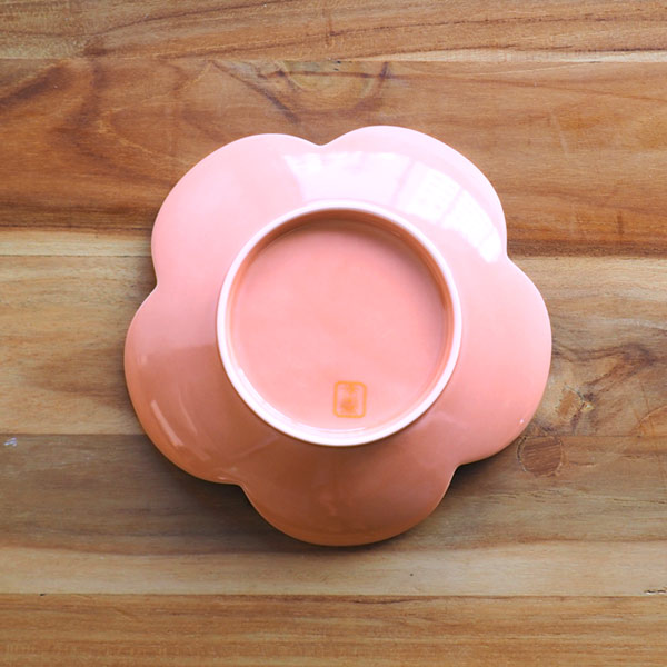 幸楽窯　錦　曙釉　銀彩　捻り梅形　銘々皿【25WS】