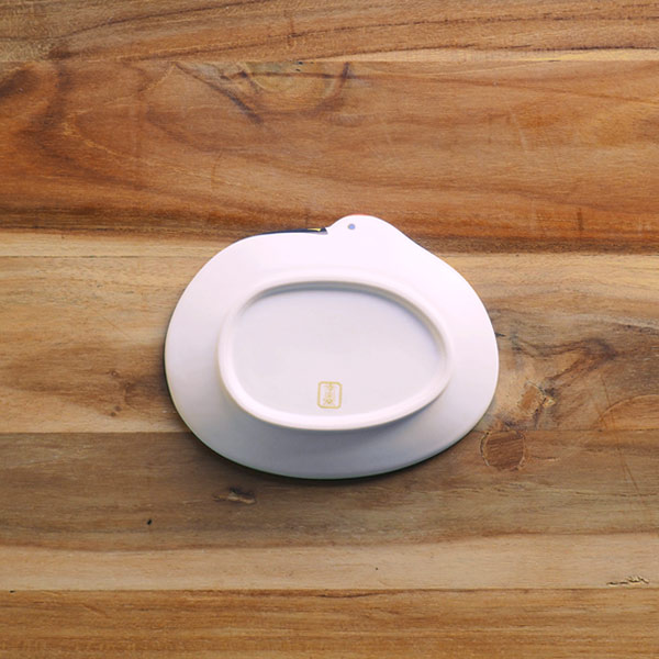 幸楽窯　錦　雪衣　金羽根　鶴形　銘々皿【25WS】