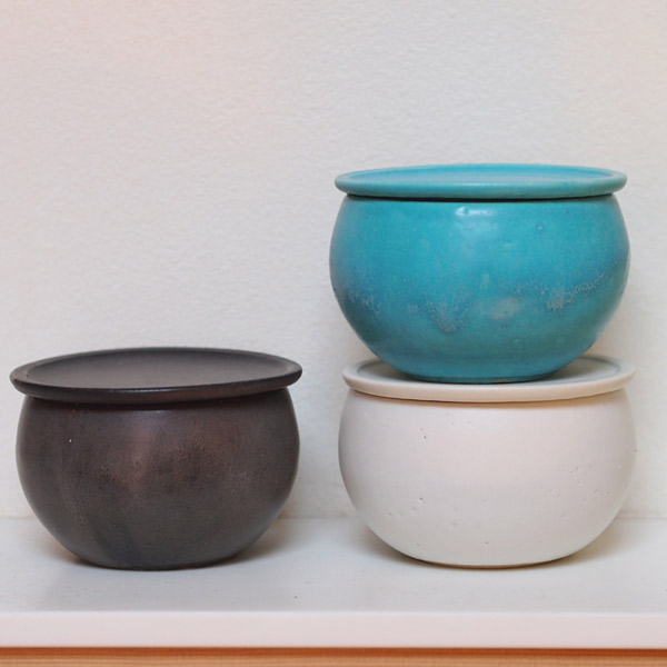 飯高幸作　フタック　蓋物　丸　L　ホワイト　/　kousha ceramic works