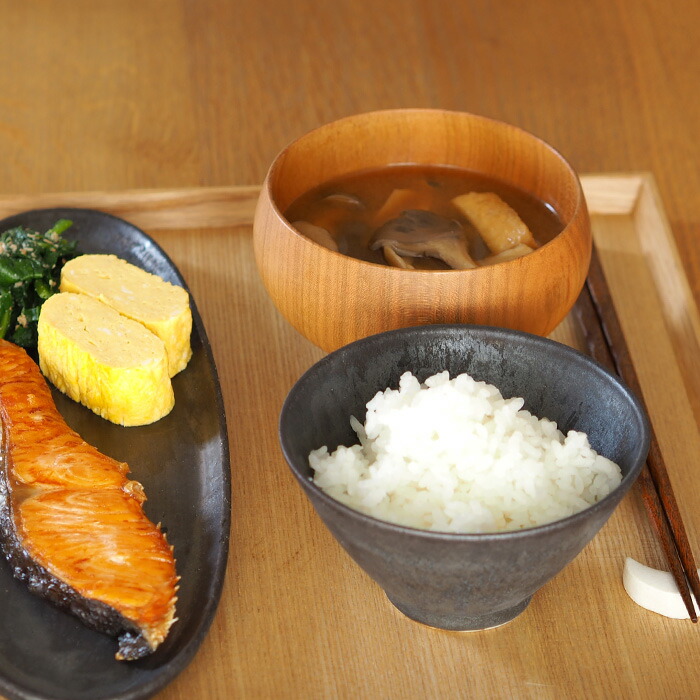 飯高幸作　飯碗　小　刷毛黒 　/　 kousha ceramic works