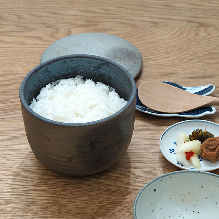 ココチ舎 焼締 陶おひつ 2合