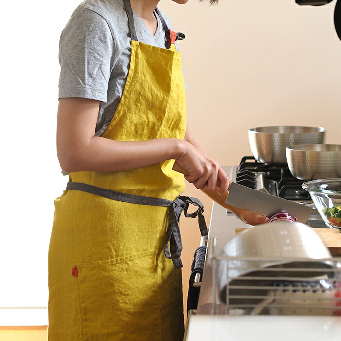 リーノ・エ・リーナ　フルエプロン　マノン　ミモザ　/　Lino　e　Lina　Manon