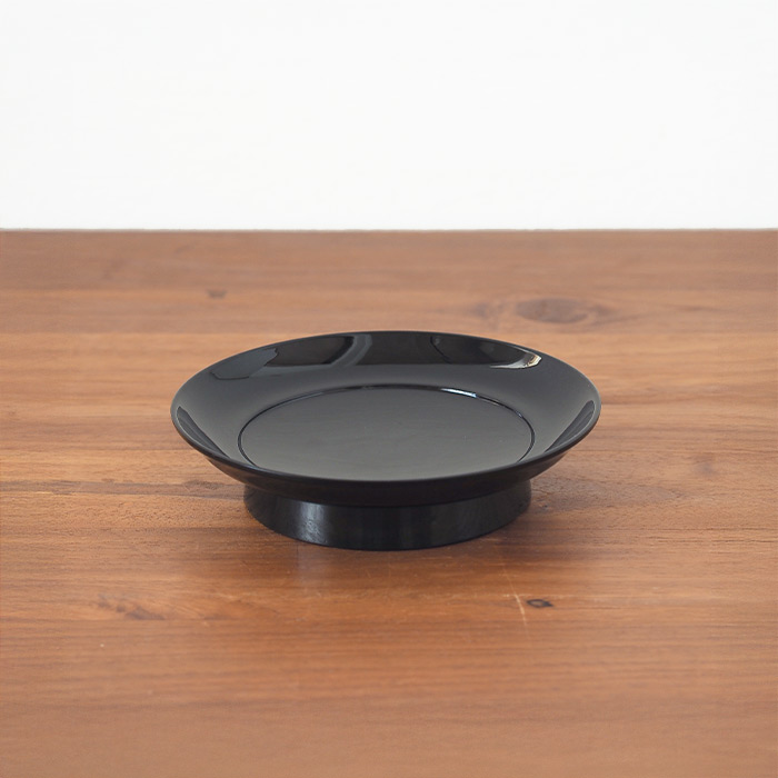 椿皿　4.5寸　黒【25WS】【ny】