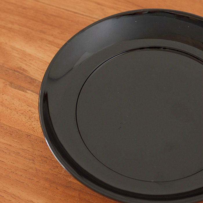 椿皿　4.5寸　黒【25WS】【ny】