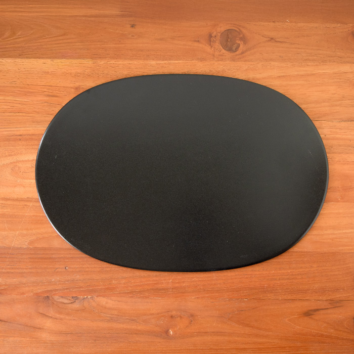 ■【プロキッチンオリジナル】【2枚セット】小判盆　両面　赤×黒　/　PROKITCHEN