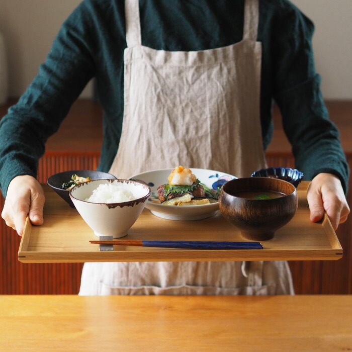 【訳あり】松屋漆器店　白木　1尺4寸長角盆【25WS】【ms】