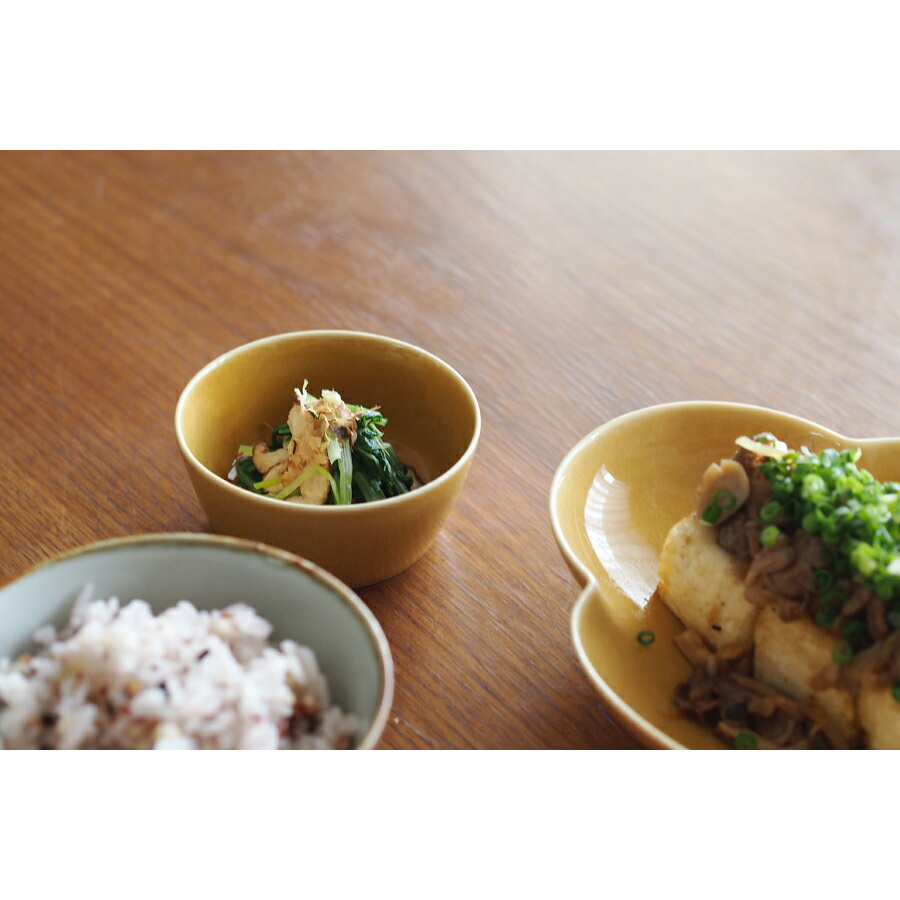 瑞々　小鉢3寸　うす飴