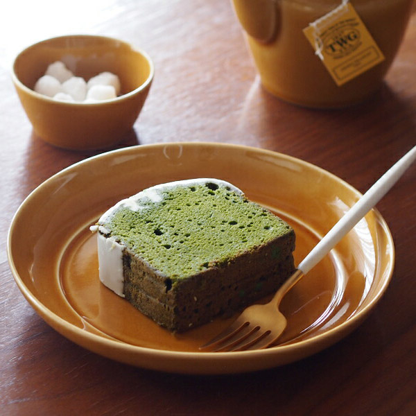 瑞々 まる皿6寸 うす飴
