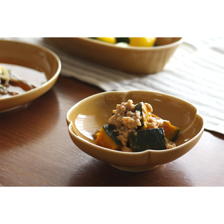 瑞々 木瓜鉢5寸 うす飴