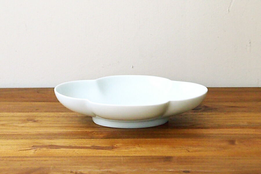 瑞々　木瓜長鉢7寸　青白