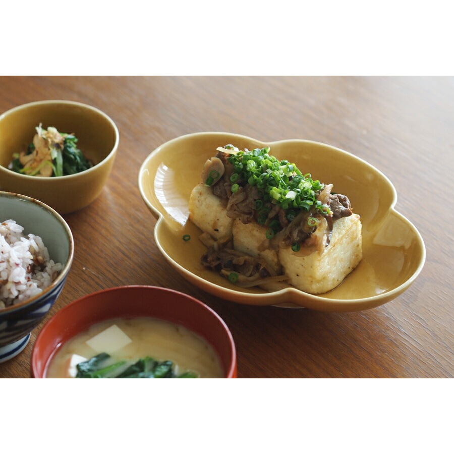 瑞々 木瓜長鉢7寸 うす飴