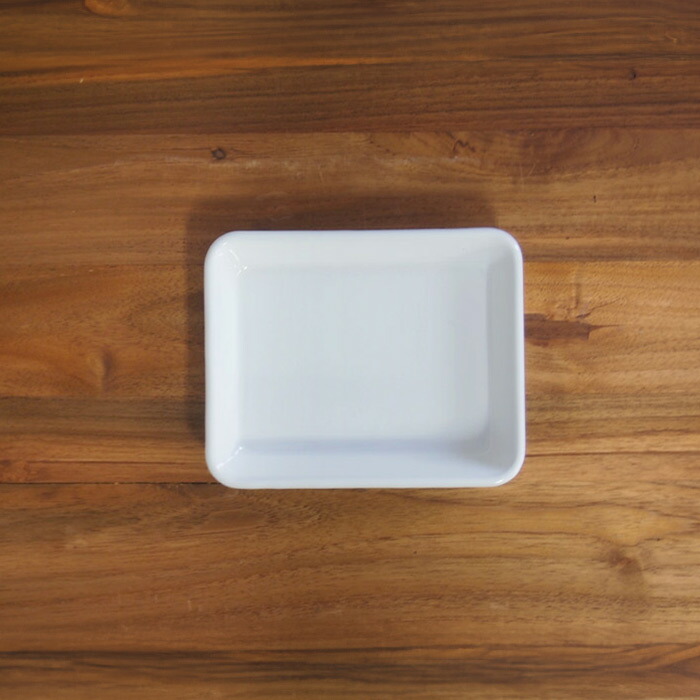 野田琺瑯　バット　全白　手札