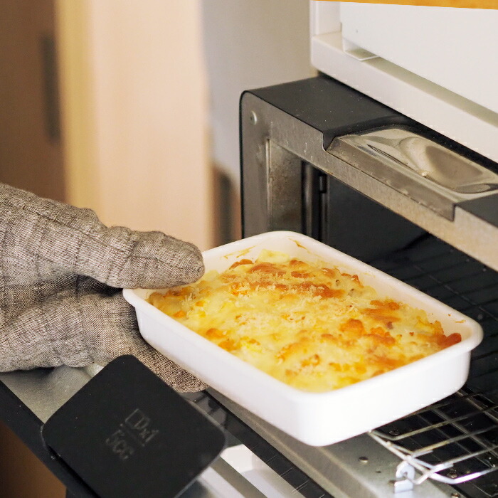 野田琺瑯　ホワイトシリーズ　レクタングル浅型　S