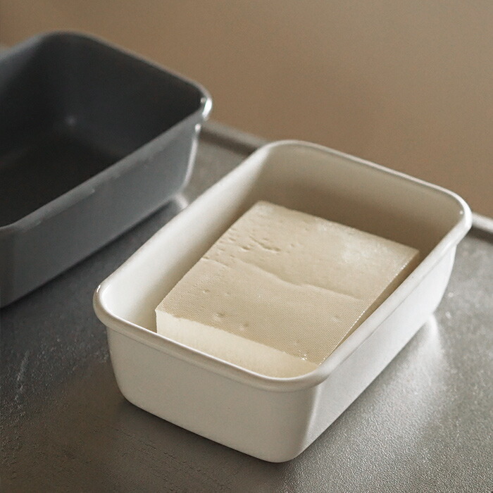 野田琺瑯　ホワイトシリーズ　レクタングル深型密閉蓋付　M