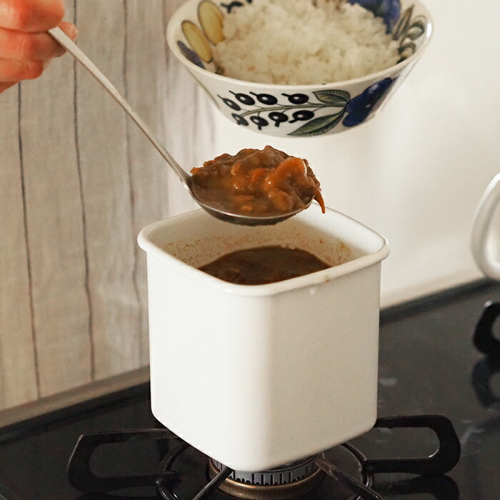 野田琺瑯　ホワイトシリーズ　スクウェア　L