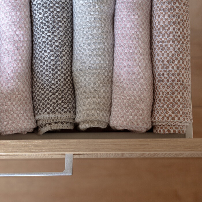 【プロキッチン別注】フコカ　キッチンクロス　モカムース　大判サイズ　46×70cm　/　Fucoca.